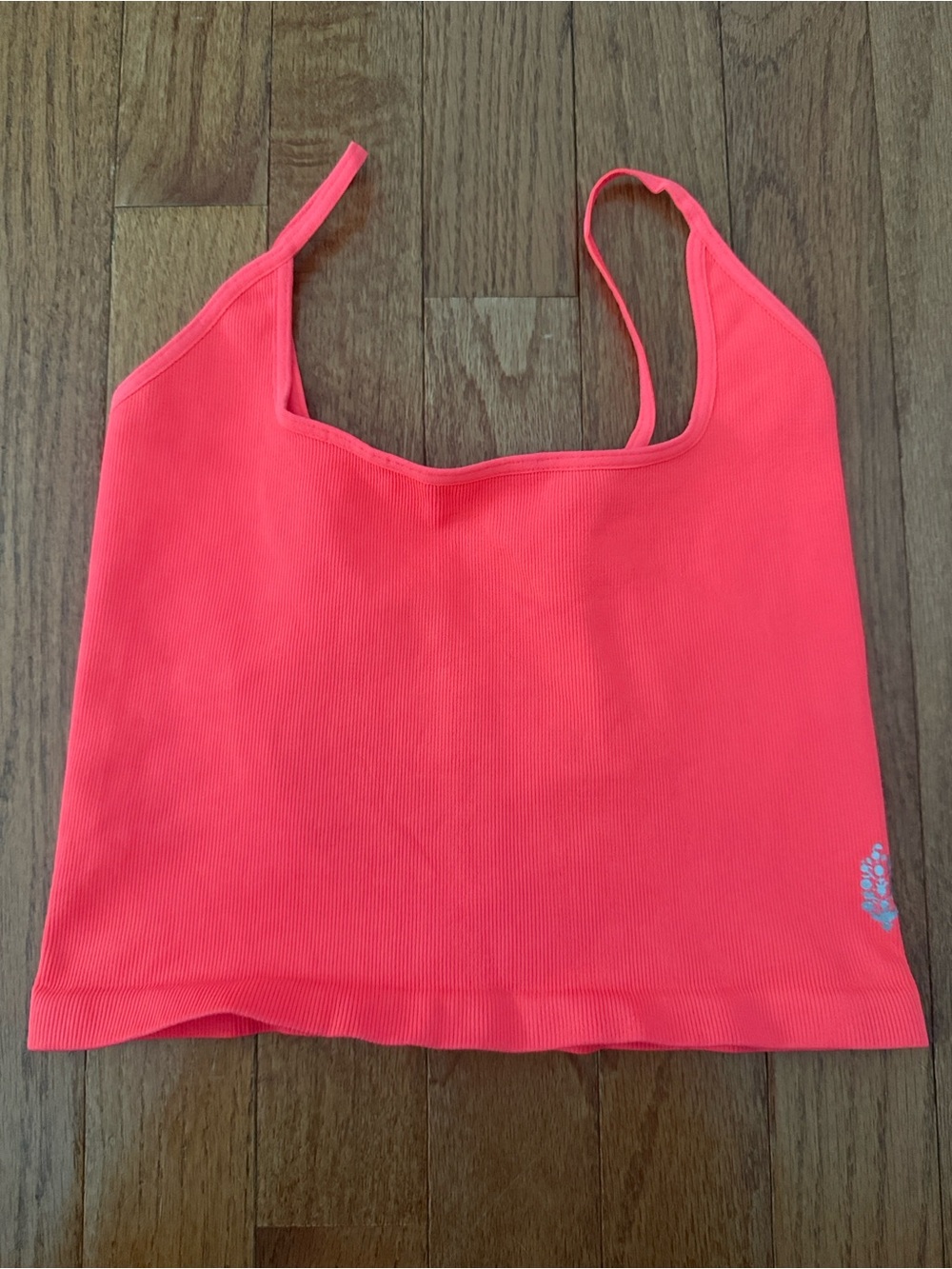 FP Movement by Free People Bright  Orange Ribbed Cami Tank
